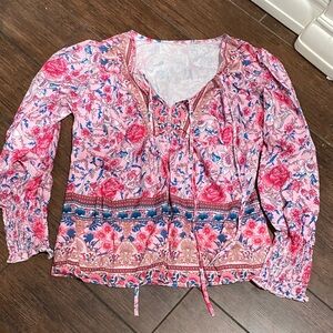 Floral Pink Women's Top